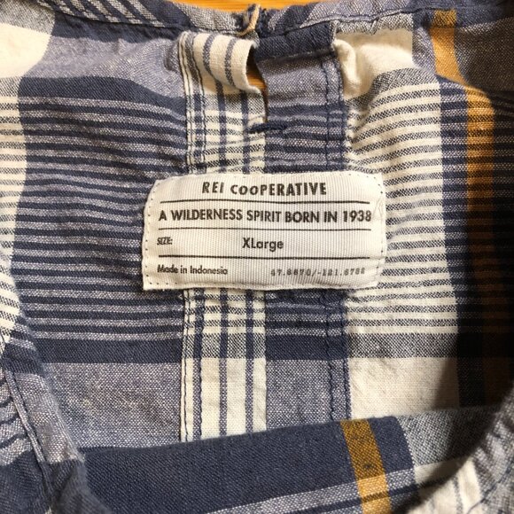 REI Plaid Linen Hemp Sleeveless Country Top Natural Soft Tank Shirt Breathable - Picture 2 of 11